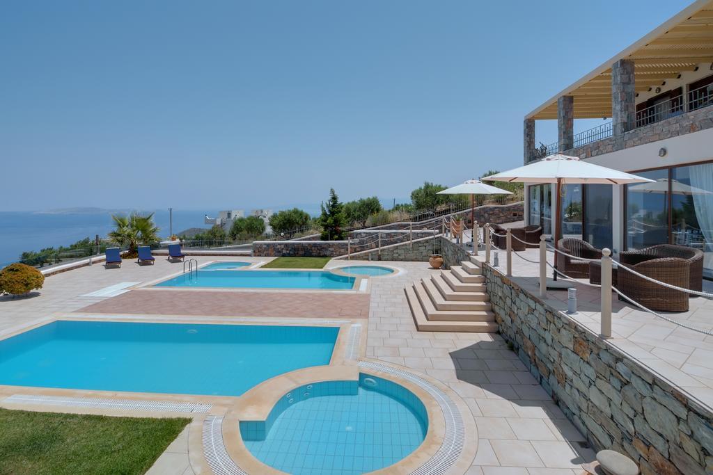Sea Views At Villa Anemomylos With Heated Pool, Ping Pong And Tennis Agia Pelagia Eksteriør bilde