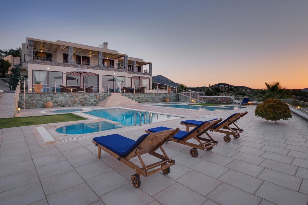 Sea Views At Villa Anemomylos With Heated Pool, Ping Pong And Tennis Agia Pelagia Eksteriør bilde