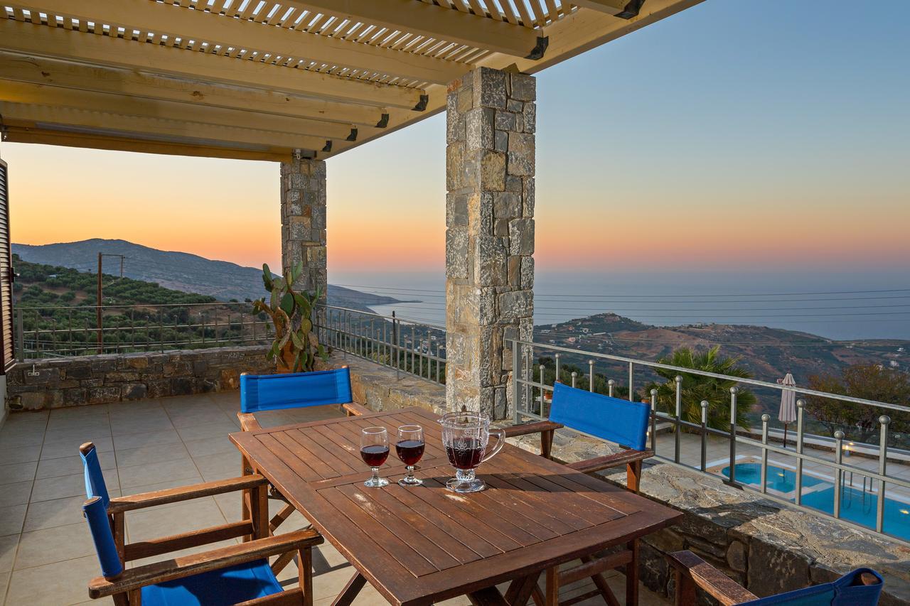 Sea Views At Villa Anemomylos With Heated Pool, Ping Pong And Tennis Agia Pelagia Eksteriør bilde