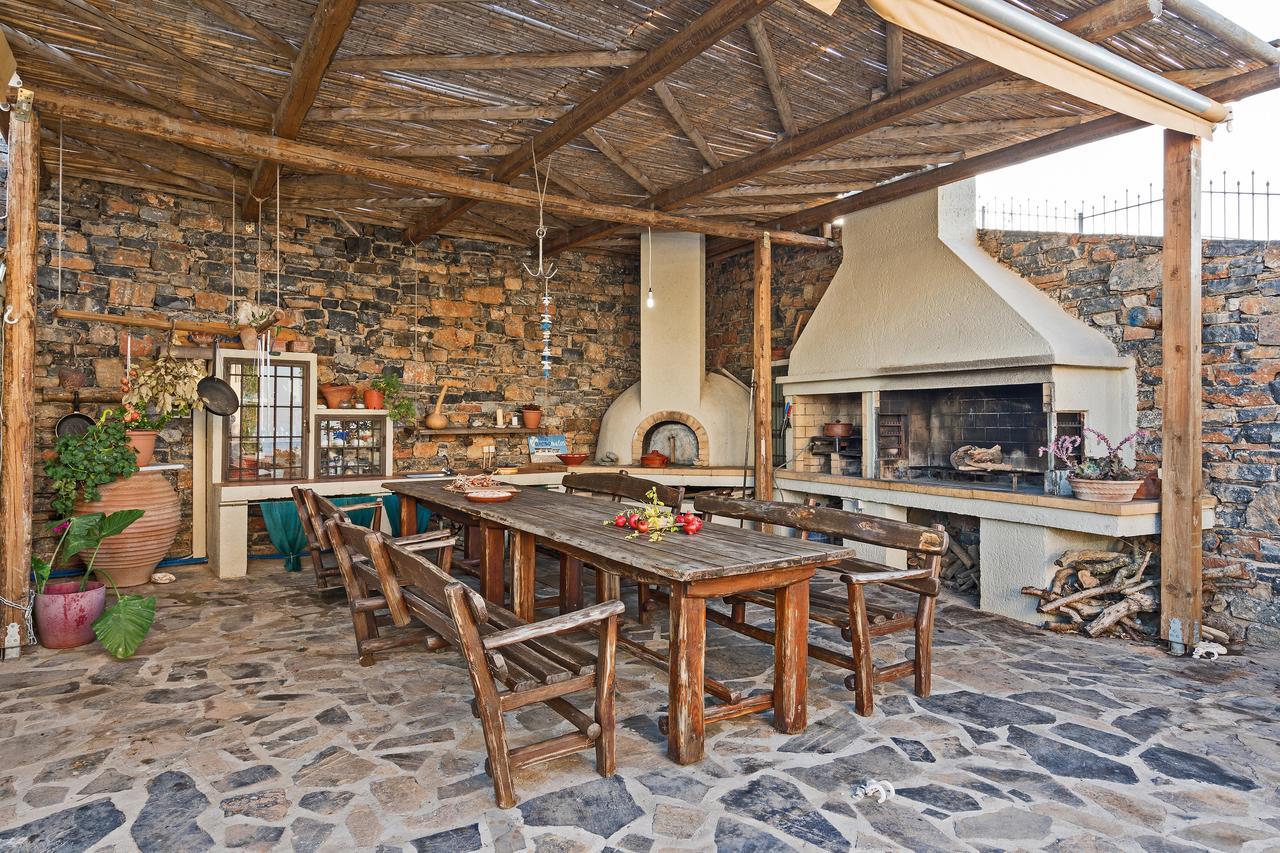 Sea Views At Villa Anemomylos With Heated Pool, Ping Pong And Tennis Agia Pelagia Eksteriør bilde