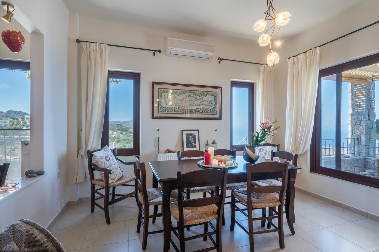 Sea Views At Villa Anemomylos With Heated Pool, Ping Pong And Tennis Agia Pelagia Eksteriør bilde